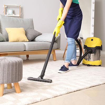 scheduled house cleaning